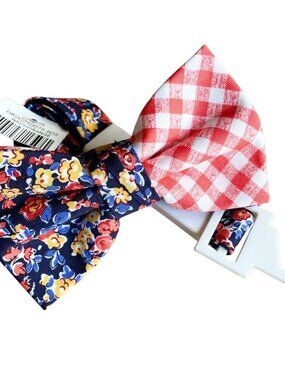 Entire Closet $5! NEW Saddlebred Simple Bar Stripe Bowtie, Plaid & Floral NWT